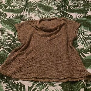 Cowl neck knitted top